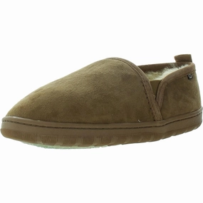 Mens Faux Fur Lined Sheepskin Loafer Slippers Mens Slippers clearance sale