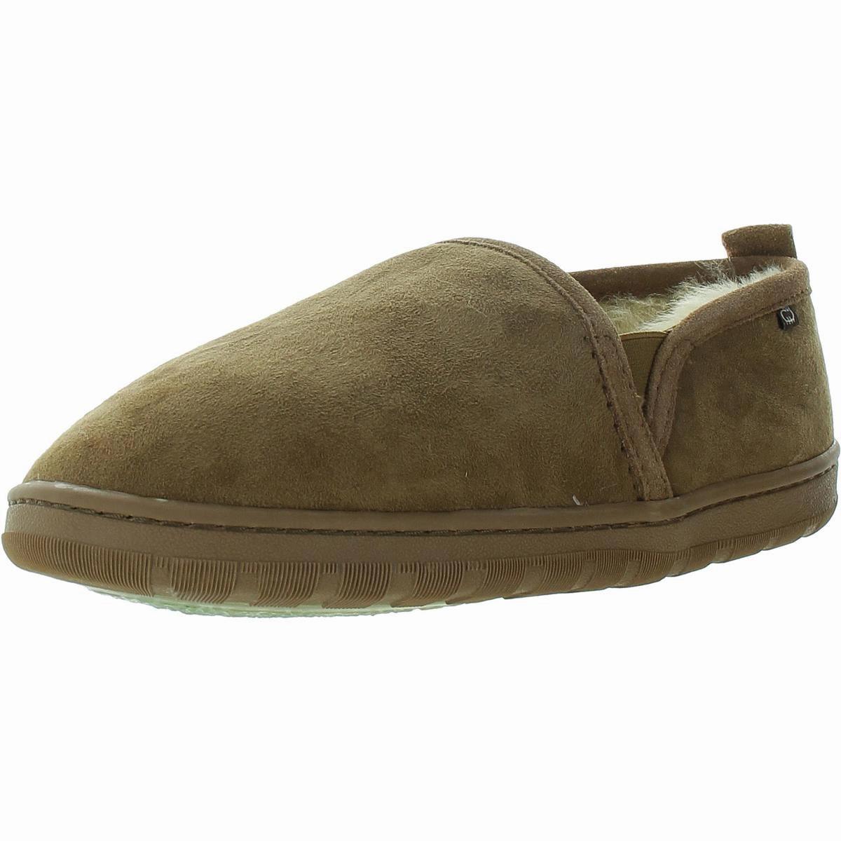 Mens Faux Fur Lined Sheepskin Loafer Slippers Mens Slippers clearance sale