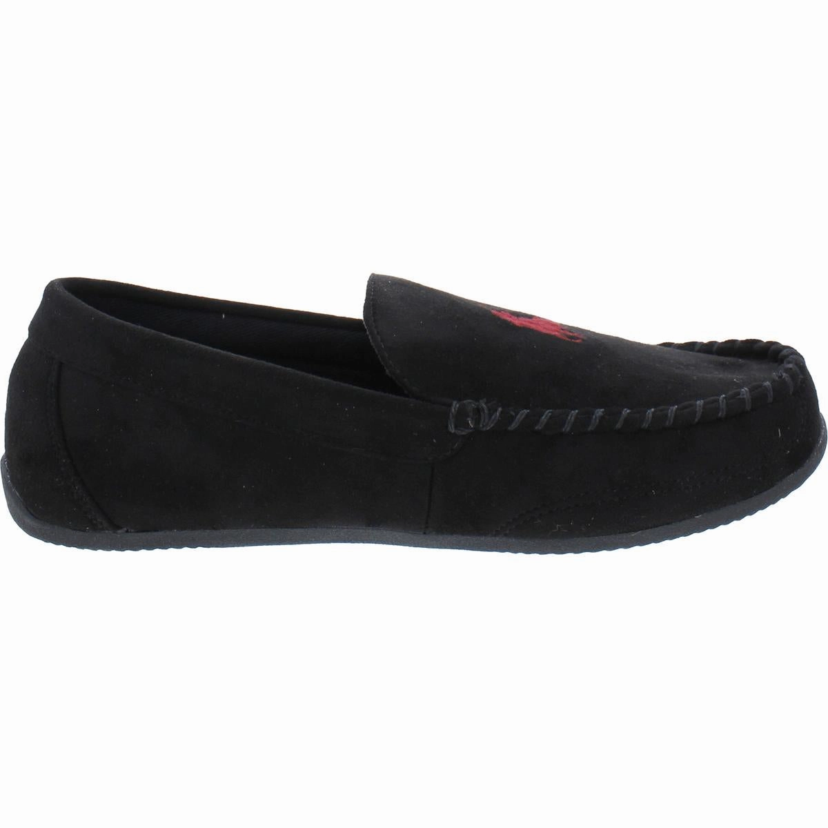Mens Faux Suede Slip On Loafer Slippers