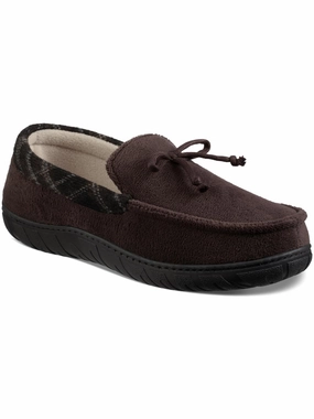 Mens Faux Suede Slip On Loafer Slippers Mens Slippers clearance sale