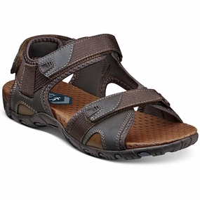 Mens Solid Faux Leather Fisherman Sandals Discount Mens Beach Sandals