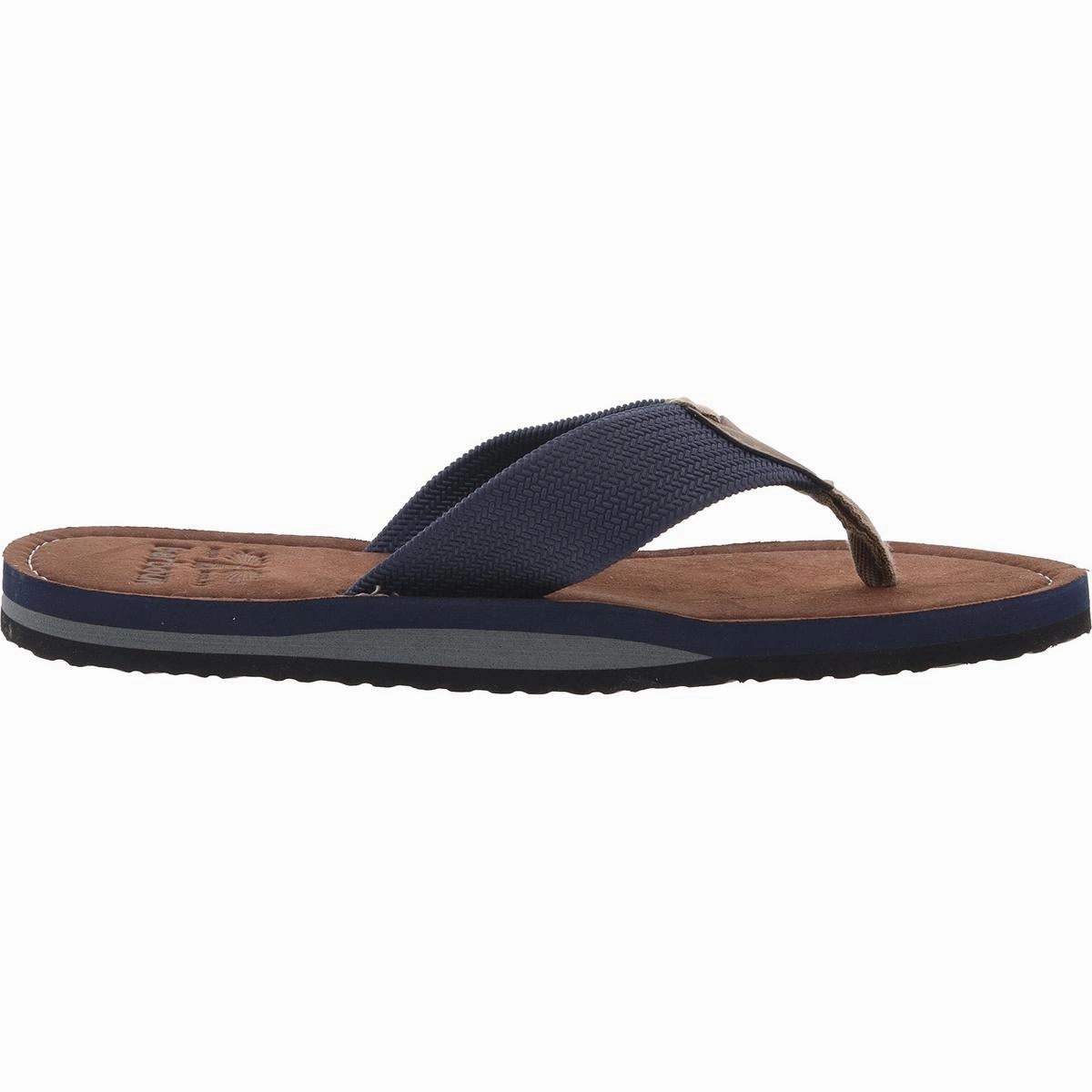 Mens Solid Rubber Flip-Flops