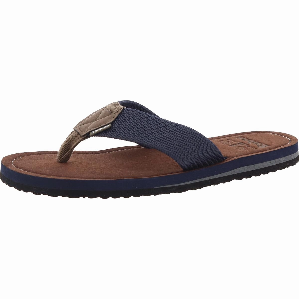 Mens Solid Rubber Flip-Flops Discount Mens Beach Sandals
