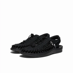 MenS Uneek Sandals -Medium In Black/black Discount Mens Beach Sandals