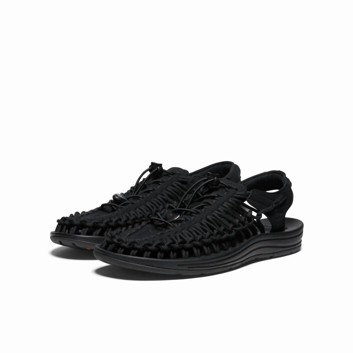 MenS Uneek Sandals -Medium In Black/black Discount Mens Beach Sandals