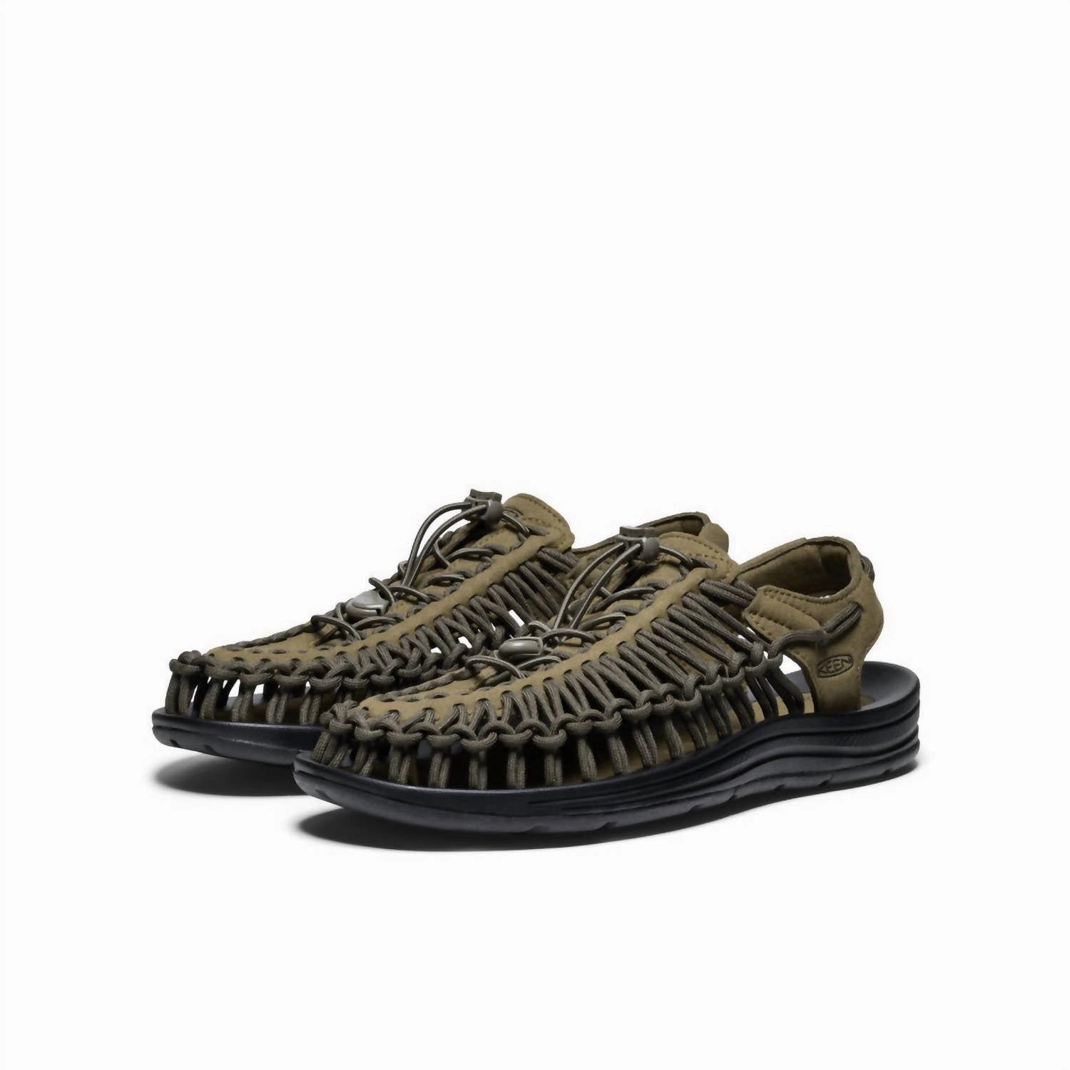 MenS Uneek Sandals -Medium In Dark Olive/black Discount Mens Beach Sandals