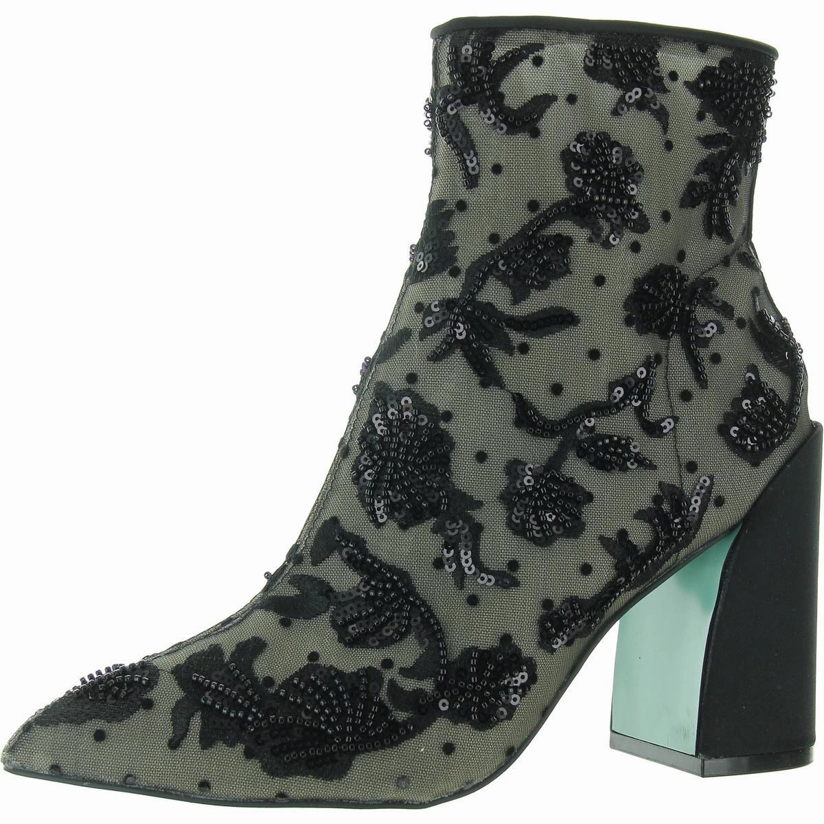 Merri Womens Beaded Man Made Booties