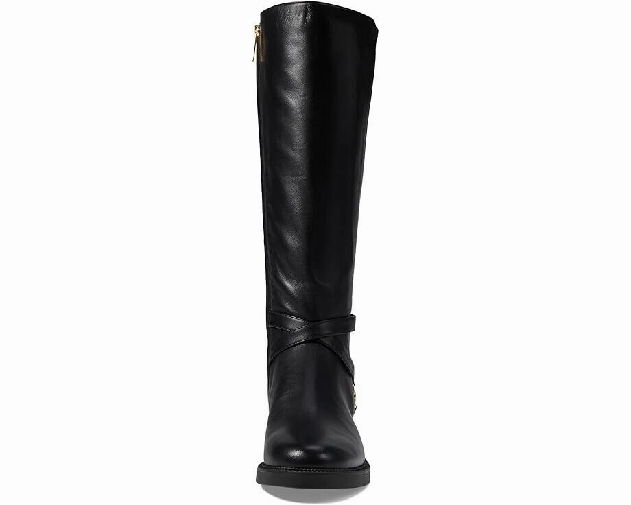Michael Kors Abigail 40F4ABMB6L-001 Women's 9 Black Leather Riding Boots RHS2439