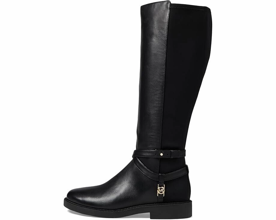 Michael Kors Abigail 40F4ABMB6L-001 Women's 9 Black Leather Riding Boots RHS2439