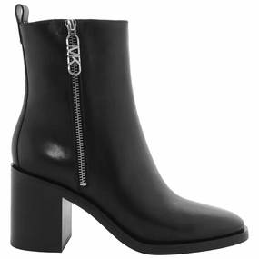 Michael Kors Black Regan Mid Heeled Ankle Boots Discount Stylish Womens Boots