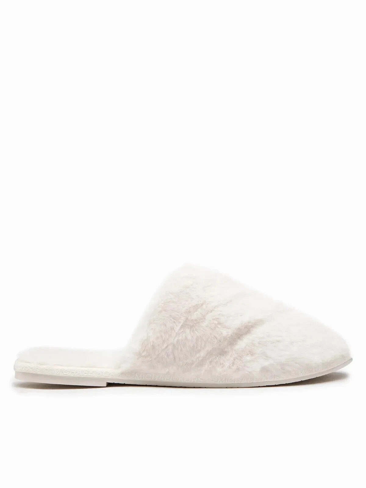 Michael Kors Frieda Slippers Women's US 7 White Round Toe Slip On Slide GBNC392