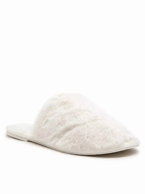 Michael Kors Frieda Slippers Women's US 7 White Round Toe Slip On Slide GBNC392 Womens Slippers at low price