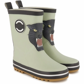 Mikk-Line 3D Patch Wellies Desert Sage Kids Rain Boots with free shipping