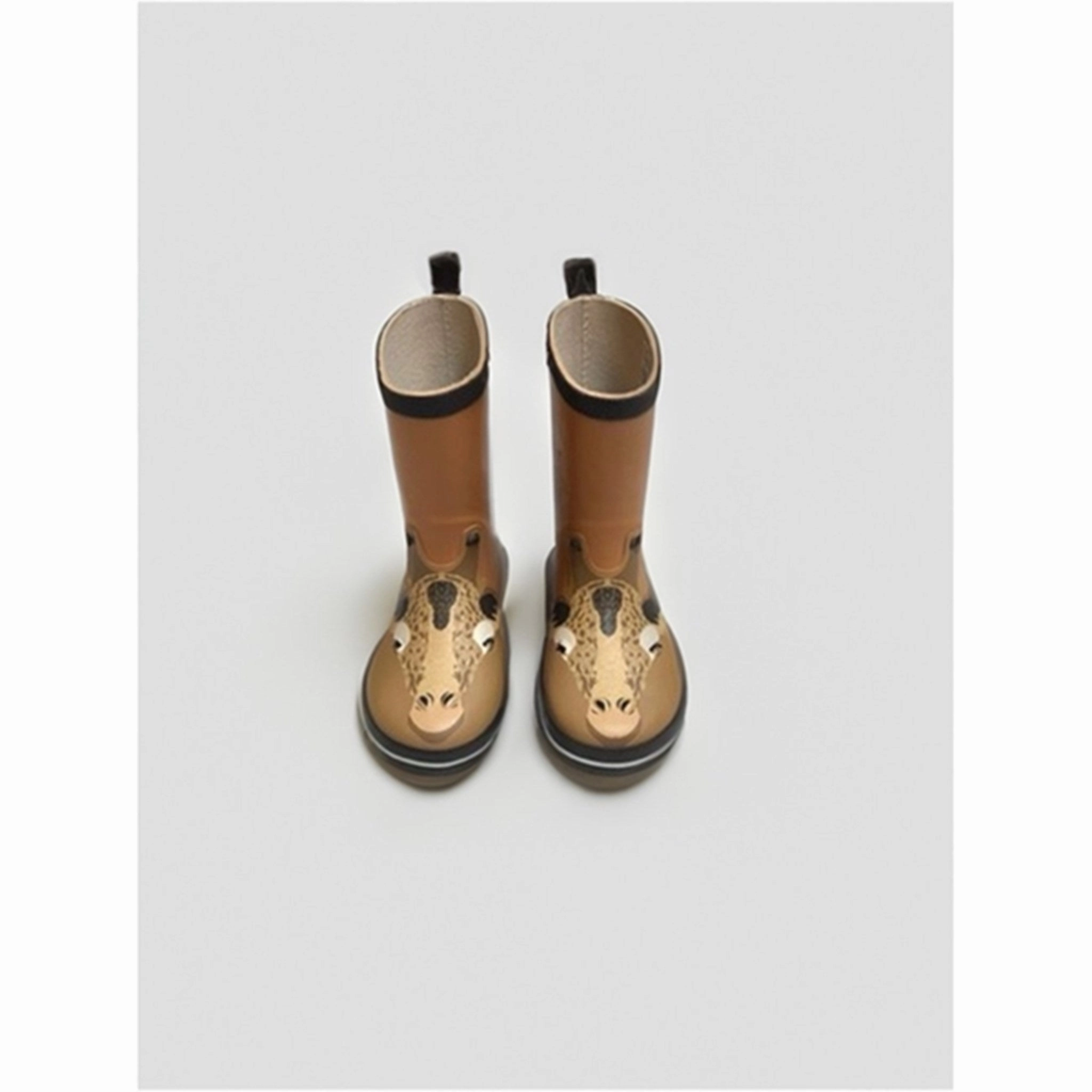 Mikk-Line 3D Wellies Giraffe Brown Sugar