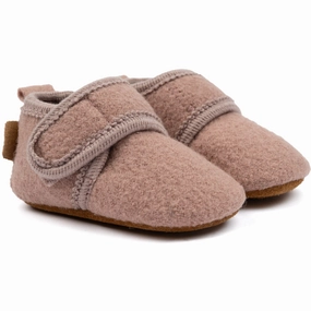 Mikk-Line Adobe Rose Prewalker Wool House Slippers for Kids on sale