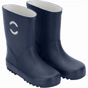Mikk-Line Blue Nights Wellies Solid Kids Rain Boots with free shipping