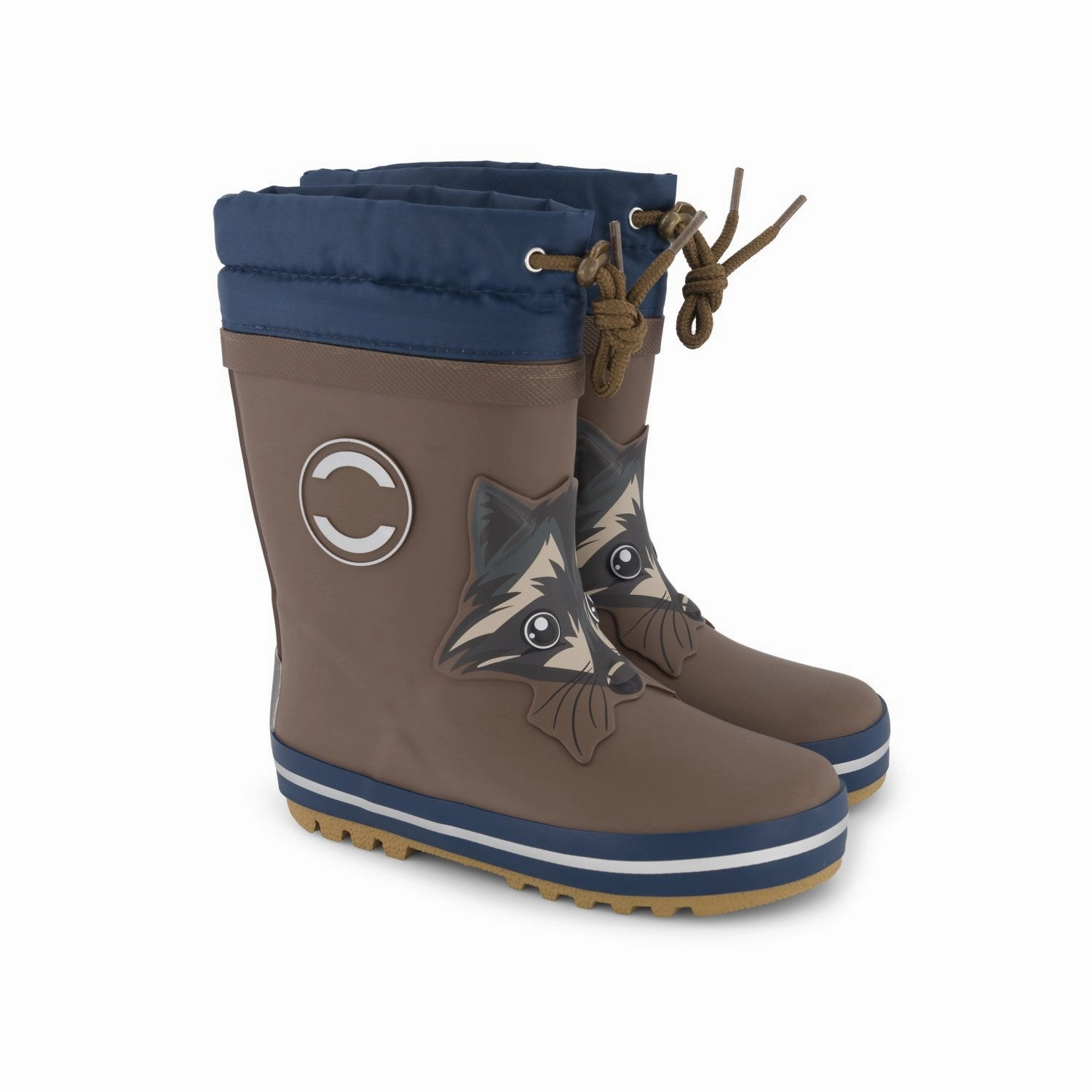 Mikk-Line Chocolate Chip Winter Wellies 3D Rubber Boots With Lining Kids sale