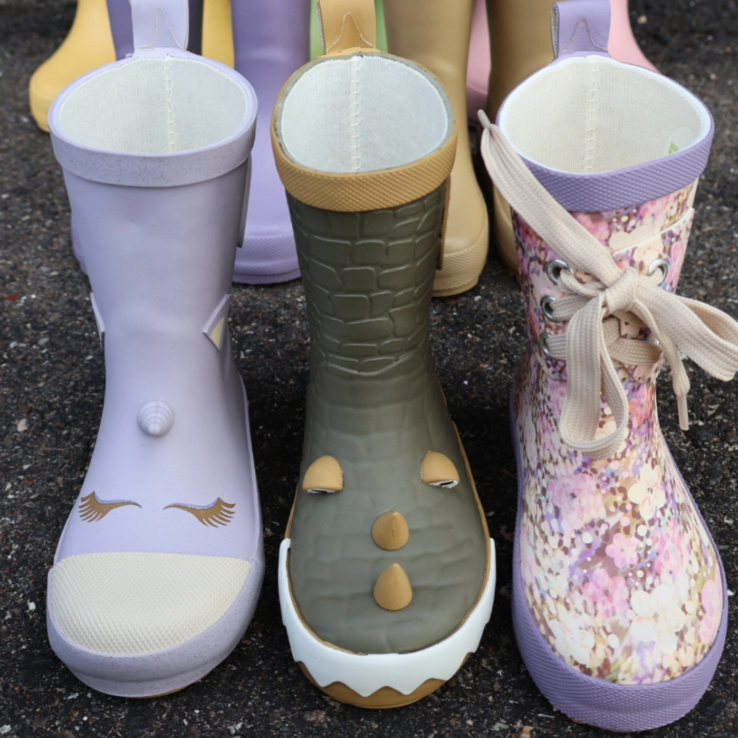 Mikk-Line Dusk Lace Printed Wellies