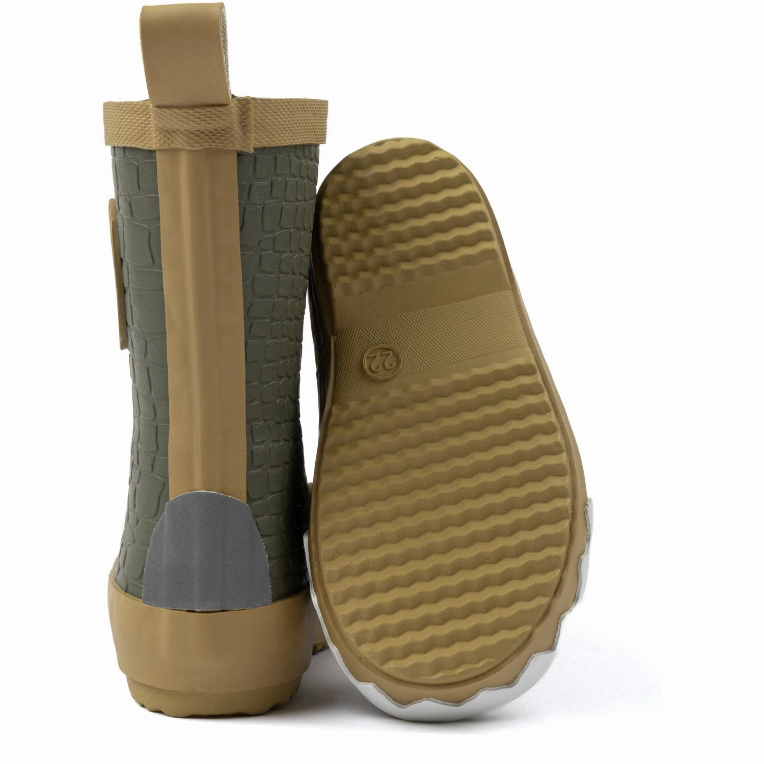 Mikk-Line Dusty Olive Dragon 3D Wellies