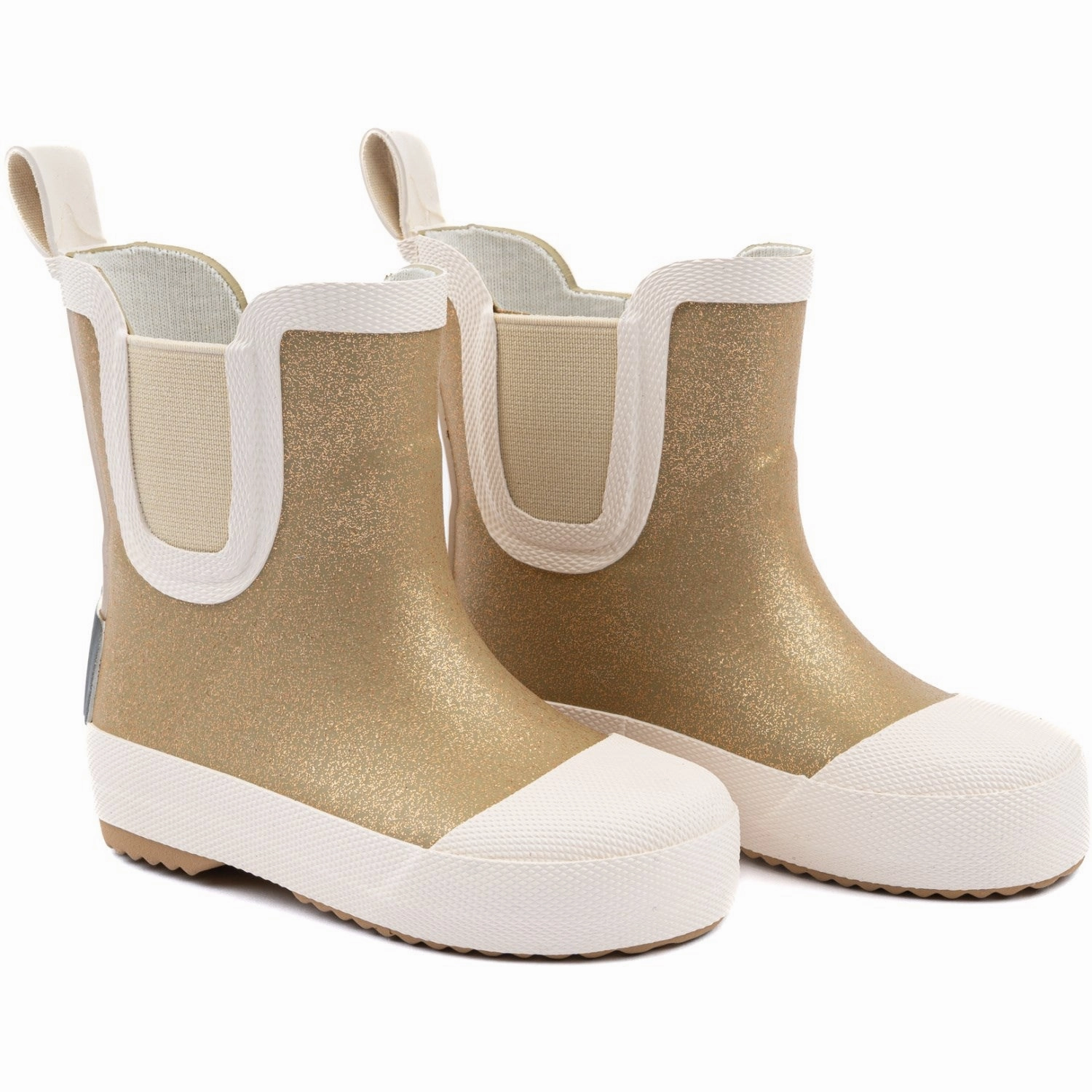 Mikk-Line Kelp Short Wellies Glitter Kids Rain Boots with free shipping