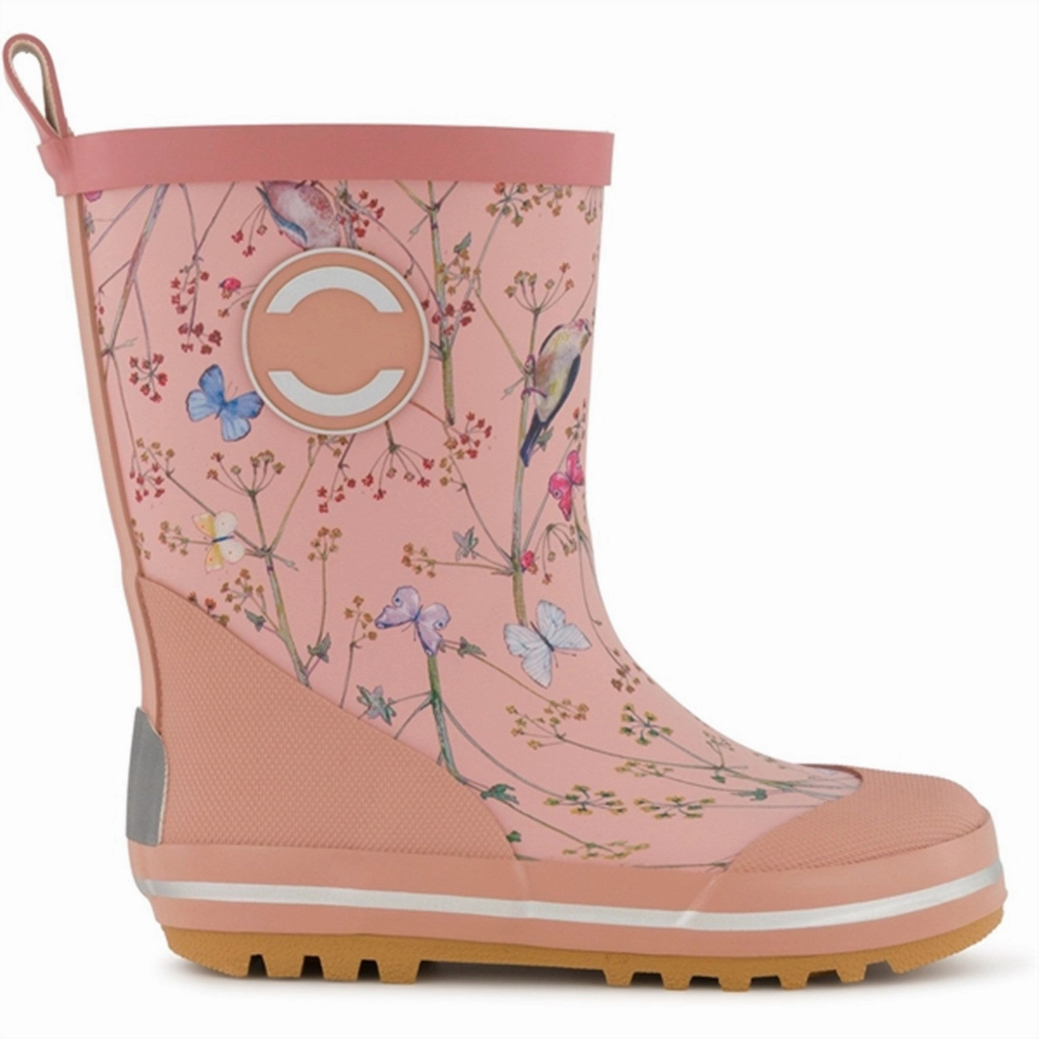 Mikk-Line Printed Wellies Warm Taupe Kids Rain Boots with free shipping
