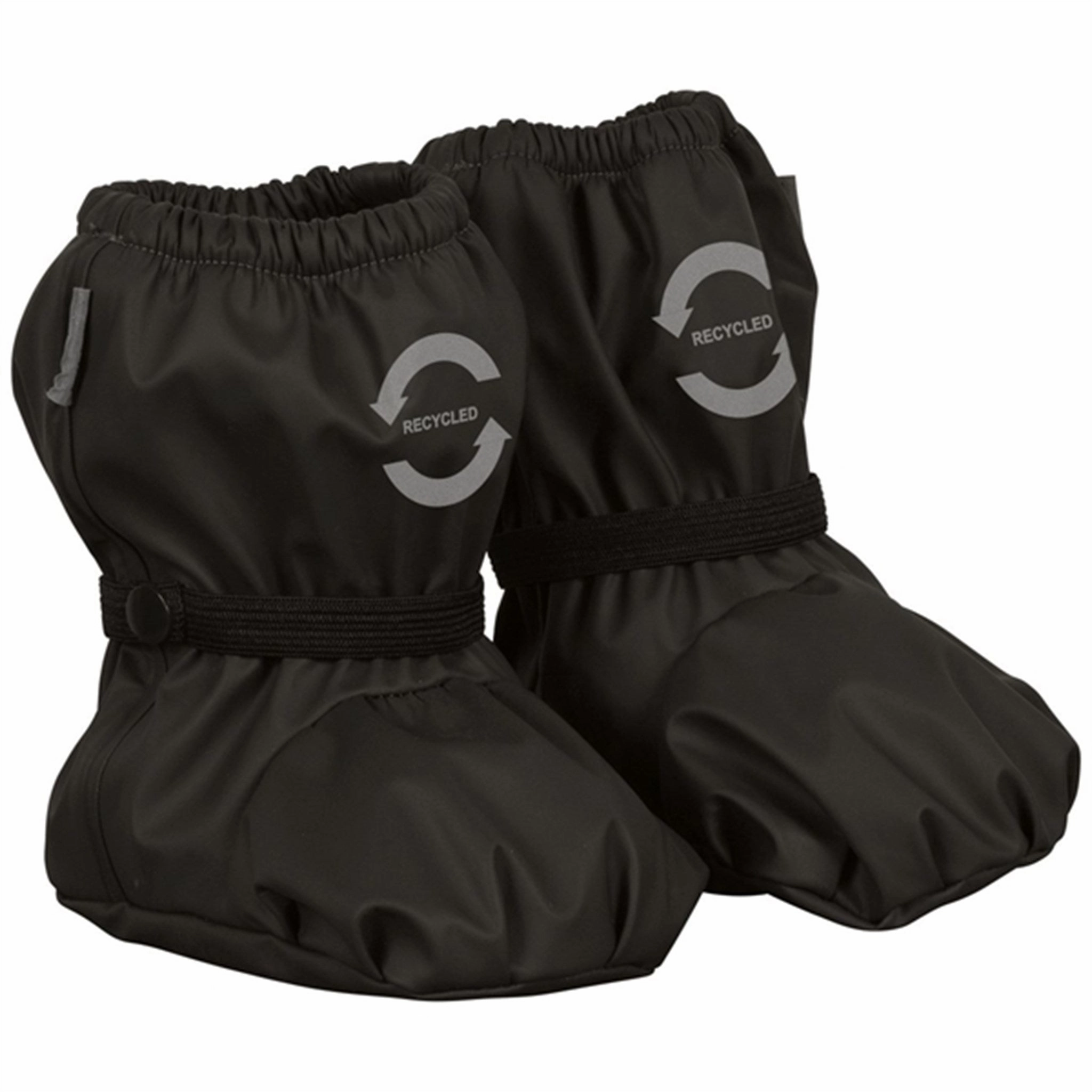 Mikk-Line Rain Footies w. Fleece Black Kids Overshoes Spring/Autumn sale