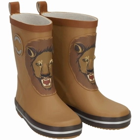 Mikk-Line Rubber Boots 3D Lion Dijon Kids Rain Boots with free shipping