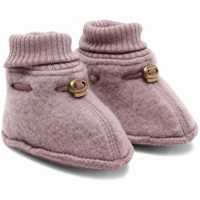 Mikk-Line Twilight Mauve Wool Footies Wool Slippers Kids clearance