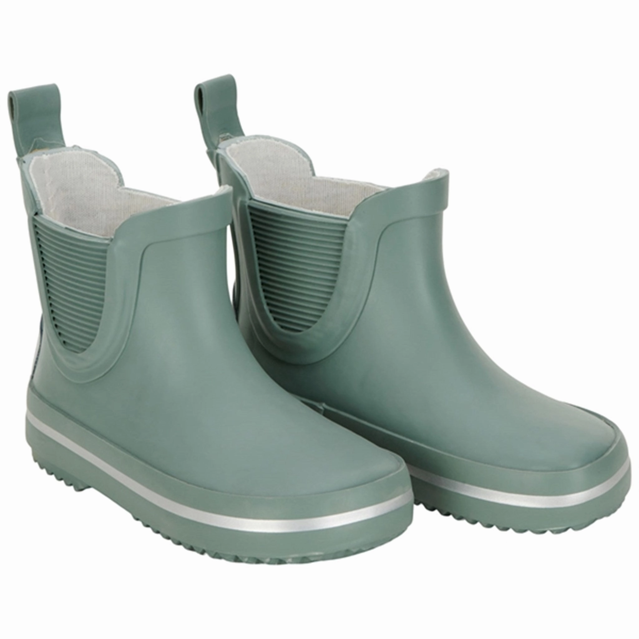 Mikk-Line Wellies Short Chinois Green Kids Rain Boots with free shipping