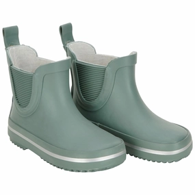 Mikk-Line Wellies Short Chinois Green Kids Rain Boots with free shipping