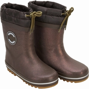 Mikk-Line Winter Wellies Slate Black Kids Rain Boots with free shipping