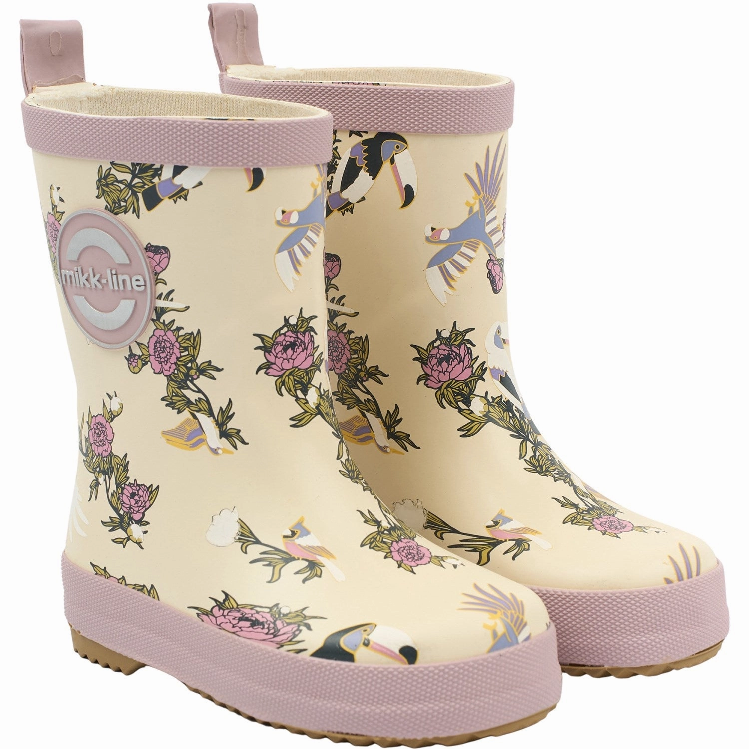 Mikk-Line Woodrose Magic Wellies Kids Rain Boots with free shipping