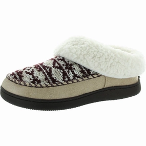 MINERVA Womens Faux Fur Lined Faux Fur Moccasin Slippers Cozy Womens Slippers discount