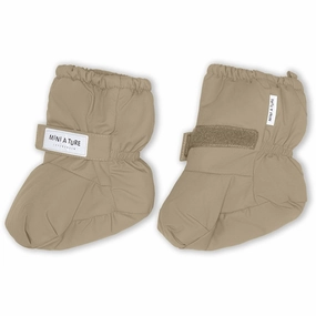 MINI A TURE Winn Cover Booties Savannah Tan Winter Kids Overshoes on clearance