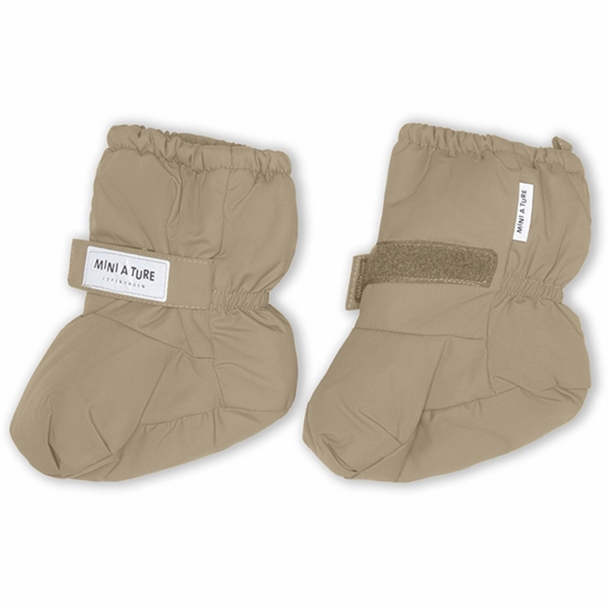MINI A TURE Winn Cover Booties Savannah Tan Winter Kids Overshoes on clearance