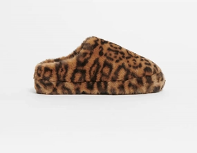 Misha Mule Slipper In Leopard Womens Slippers at low price