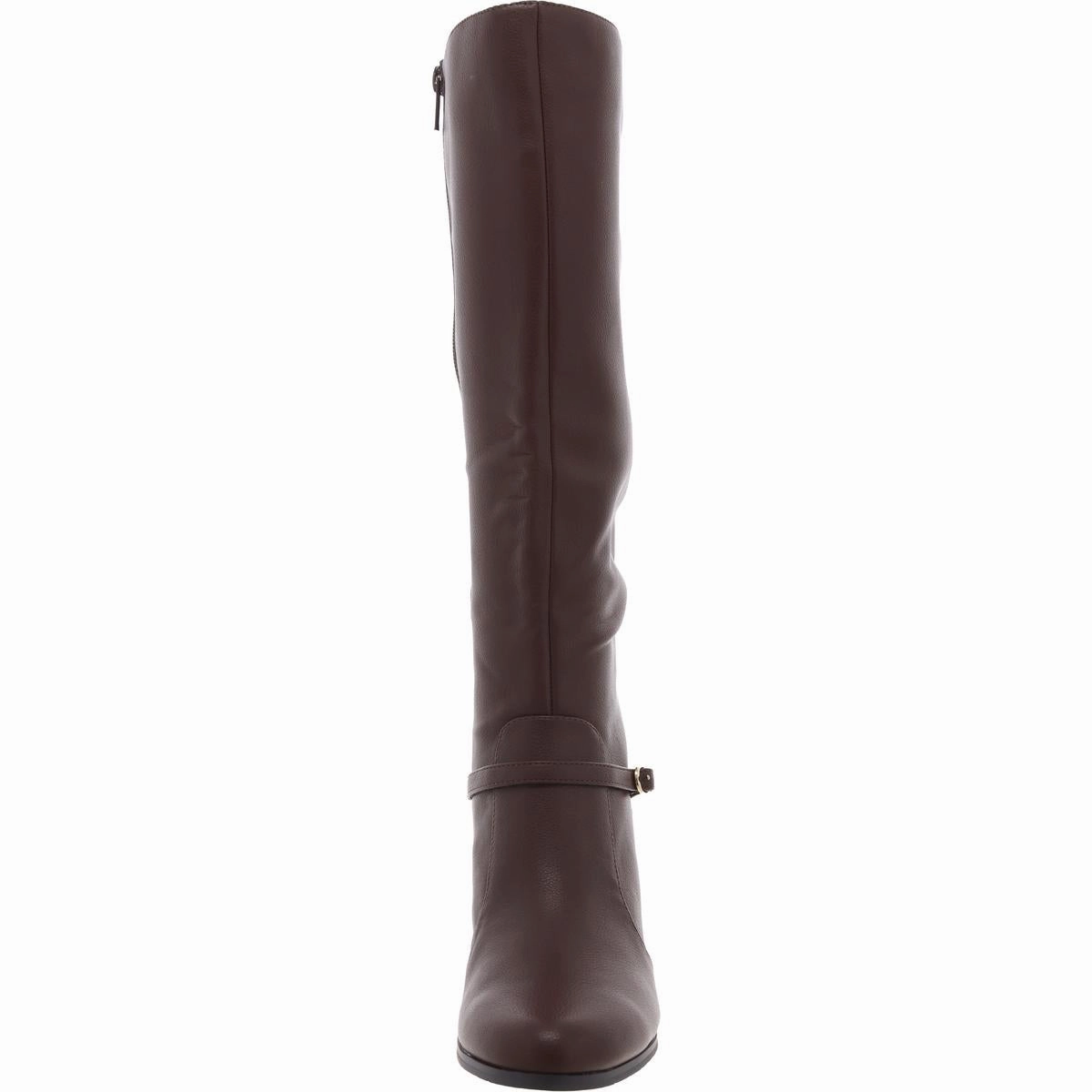 Missy Womens Zipper Faux Leather Knee-High Boots