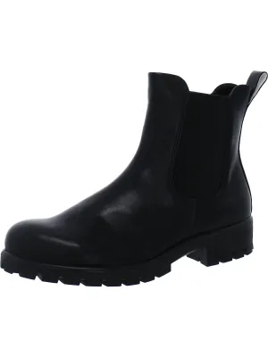 Modtray Womens Leather Lugged Sole Chelsea Boots Cheap Womens Boots for winter