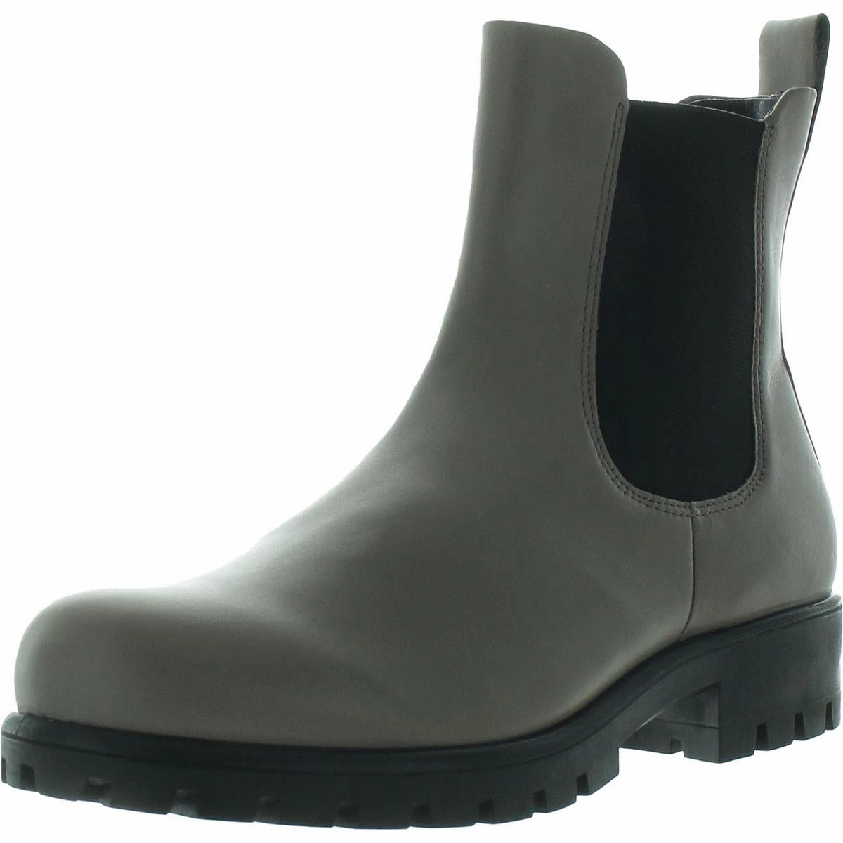 Modtray Womens Leather Lugged Sole Chelsea Boots
