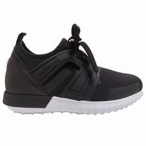 Moncler Sneakers Elliot Scarpa Black/White Kids Sneakers with Laces sale