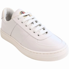 Moncler White Sneakers Kids Sneakers with Laces sale