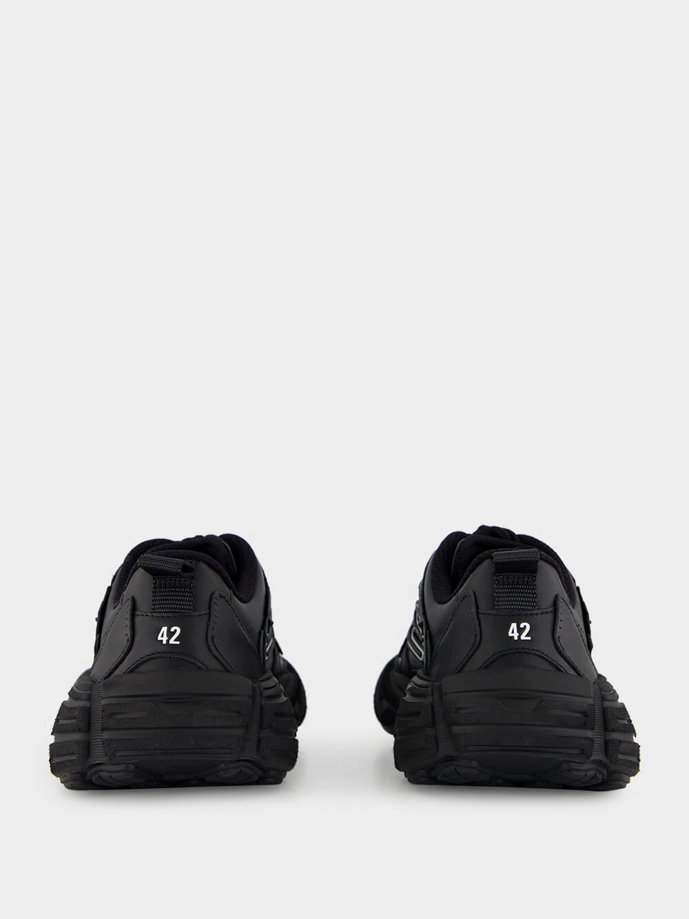 Monday Shoe Black Leather Sneakers