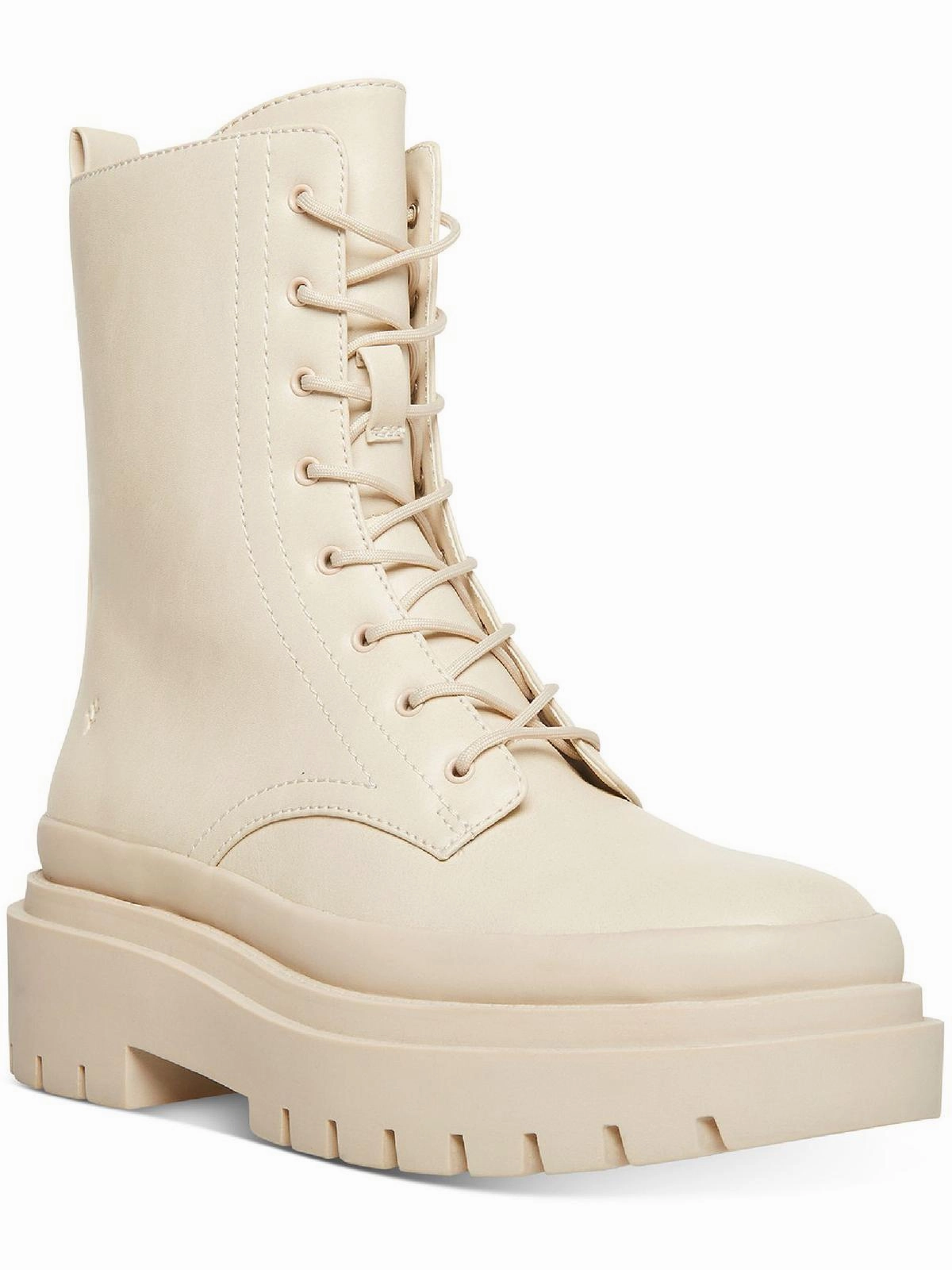 Moss Womens Faux Leather Round Toe Mid-Calf Boots Hot sale Womens Boots