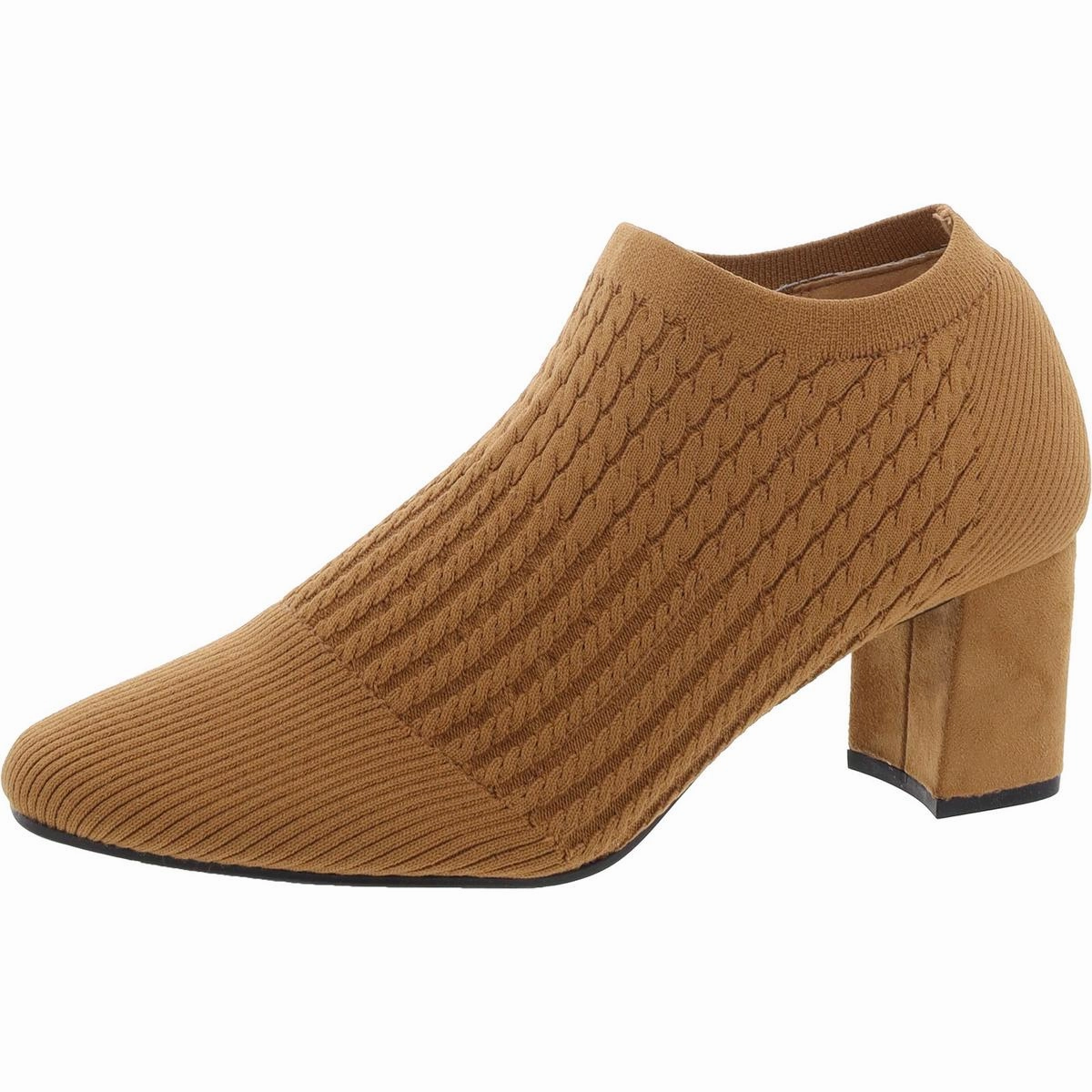 Nancia Womens Knit Slip On Booties