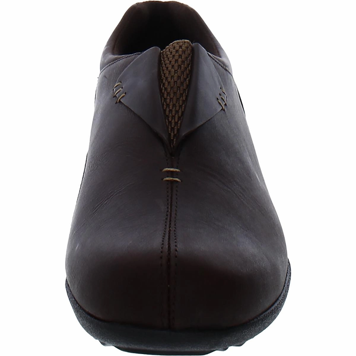Naples Womens Leather Slip On Wedge Boots