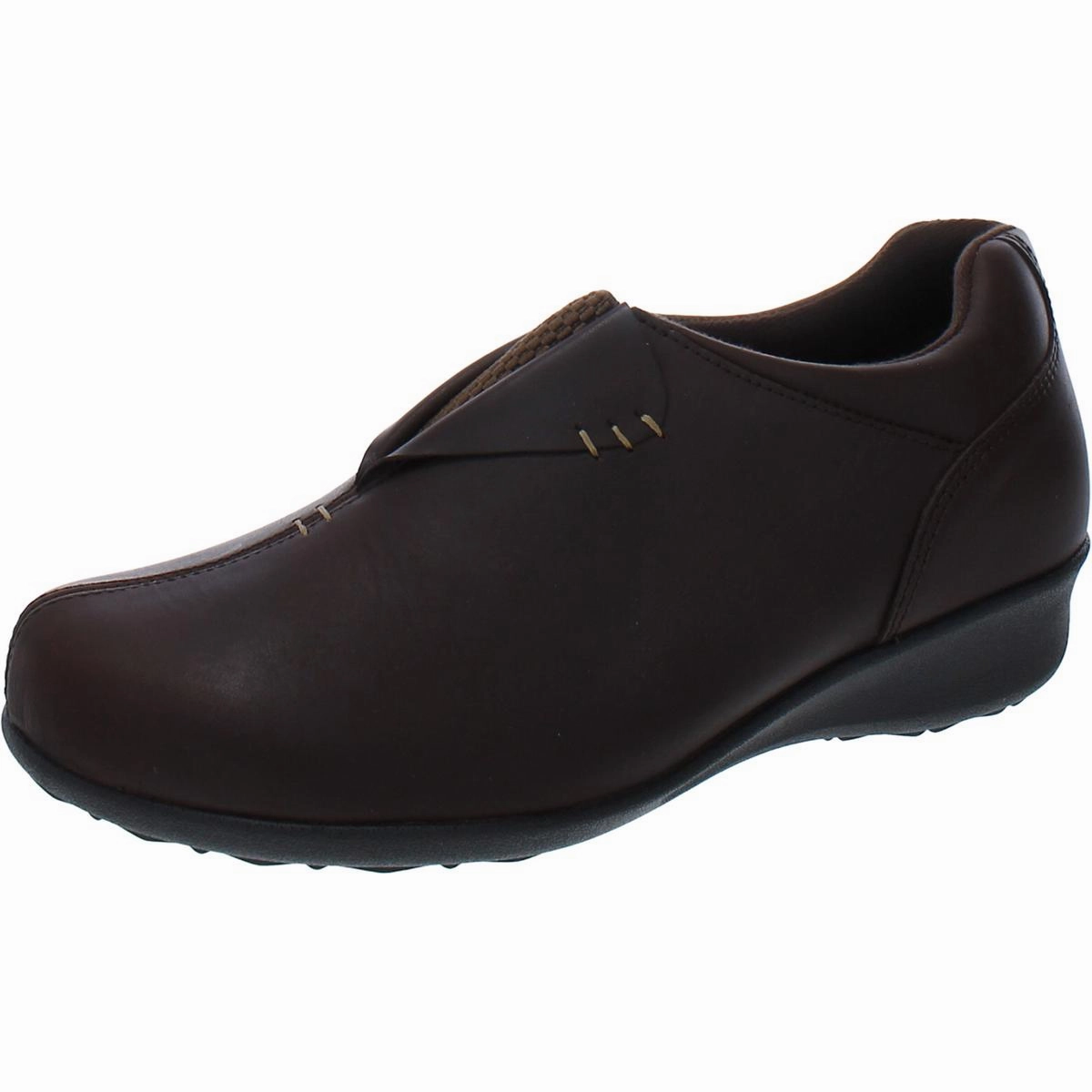 Naples Womens Leather Slip On Wedge Boots Hot sale Womens Boots