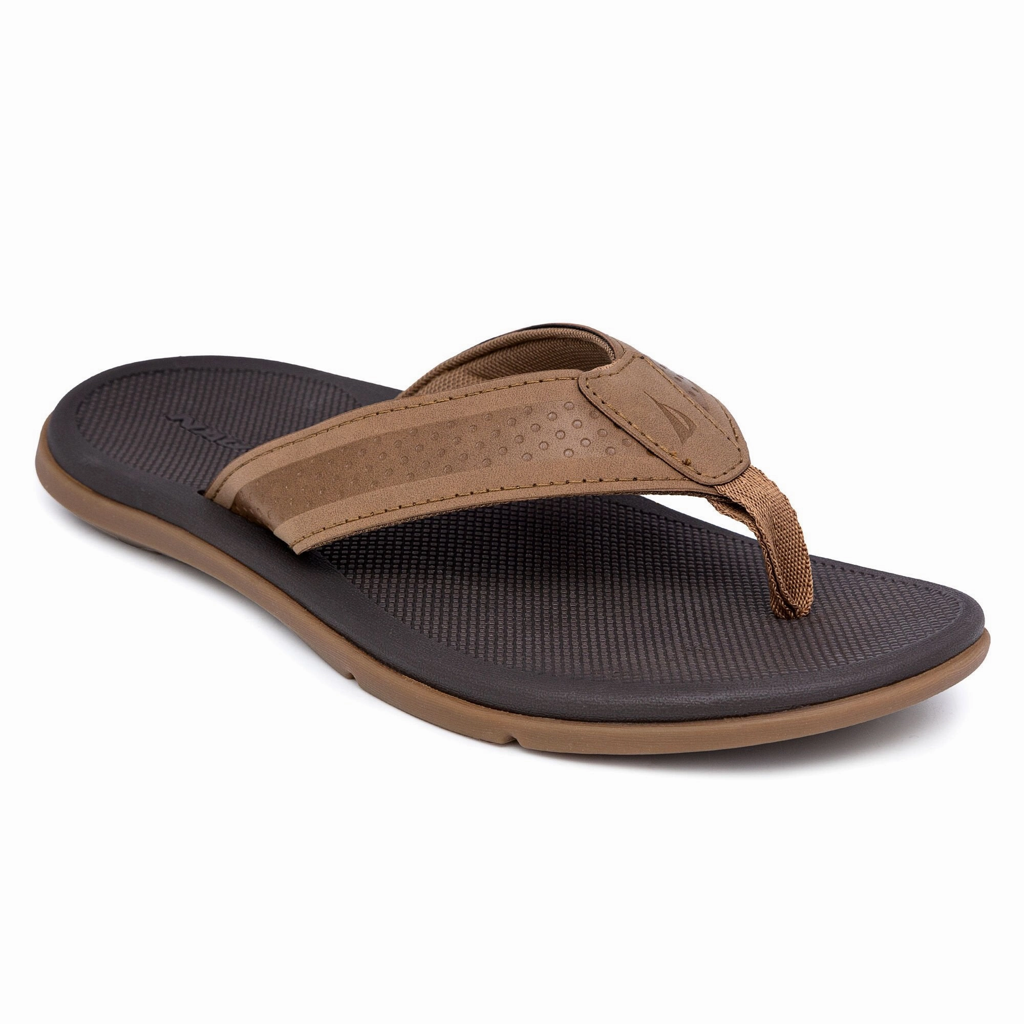 Nautica Mens Brand Icon Flip-Flop Discount Mens Beach Sandals