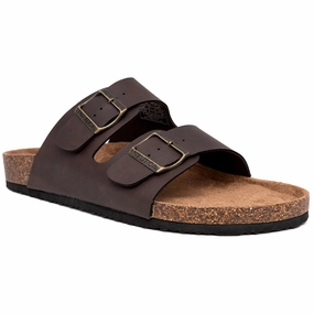Nautica Mens Double Buckle Sandal Discount Mens Beach Sandals