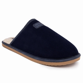 Nautica Mens Faux-Fur-Lined Slipper Mens Slippers clearance sale