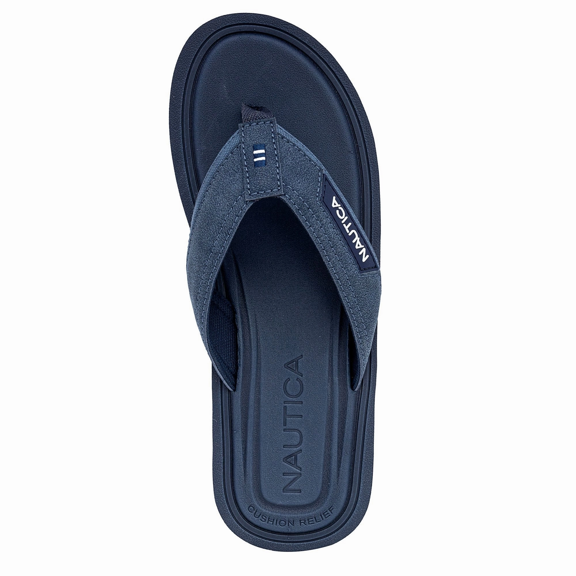 Nautica Mens Logo Flip-Flop